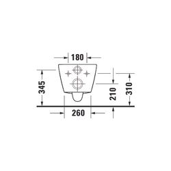 Duravit D-Neo Wand-WC 480x370x400mm, Weiß Hochglanz, 4,5l, Tiefspüler, rimless, waa... DURAVIT-2587090000 4063382111265 (Abb. 1)