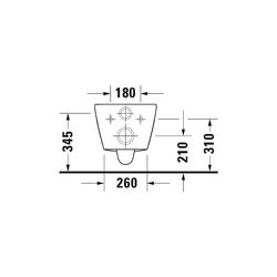 Duravit D-Neo Wand-WC 480x370x400mm, Weiß Hochglanz, 4,5l, Tiefspüler, rimless, waa... DURAVIT-2587090000 4063382111265 (Abb. 1)