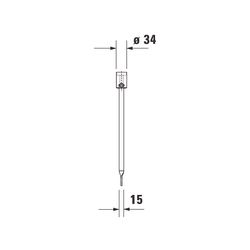 Duravit Starck 3 Klapprost, Oberflächenbehandlung Verchromt... DURAVIT-0050011000 4021534279577 (Abb. 1)