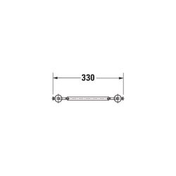 Duravit Starck 3 Klapprost, Oberflächenbehandlung Verchromt... DURAVIT-0050011000 4021534279577 (Abb. 1)
