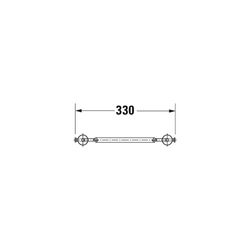 Duravit Starck 3 Klapprost, Oberflächenbehandlung Verchromt... DURAVIT-0050011000 4021534279577 (Abb. 1)