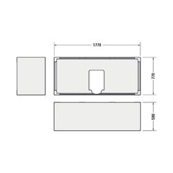 Duravit D-Neo Badewanne 485x800x1800mm, 230l, Weiß glänzend, Rechteckig, Einba... DURAVIT-700476000000000 4063382129710 (Abb. 1)