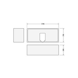 Duravit Starck Badewannenträger 770x1770x570mm, Rechteckig, gerade Seitenwand ... DURAVIT-791446000000000 4021534823886 (Abb. 1)