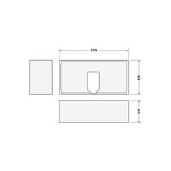 Duravit Starck Badewannenträger 870x1770x570mm, Rechteckig, gerade Seitenwand ... DURAVIT-791447000000000 4021534823817 (Abb. 1)