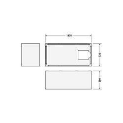 Duravit D-Neo Badewanne 485x750x1500mm, 202l, Weiß glänzend, Rechteckig, Einba... DURAVIT-700471000000000 4063382129628 (Abb. 1)