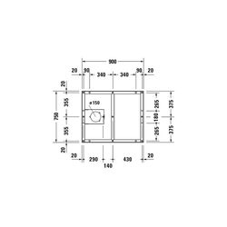 Duravit Fußgestell 750x900x85-100mm für Tempano Duschwannen... DURAVIT-791377000000000 4053424893990 (Abb. 1)