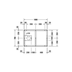 Duravit Fußgestell 700x1000x85-100mm für Tempano Duschwannen... DURAVIT-791379000000000 4053424894010 (Abb. 1)
