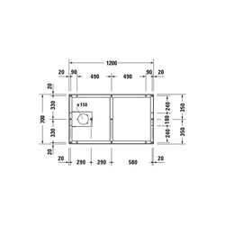 Duravit Fußgestell 700x1200x85-100mm für Tempano Duschwannen... DURAVIT-791382000000000 4053424894041 (Abb. 1)
