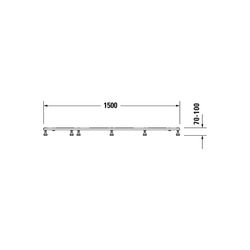 Duravit Fußgestell 800x1500x85-100mm für Tempano Duschwannen... DURAVIT-791391000000000 4053424894133 (Abb. 1)