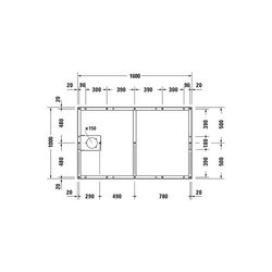 Duravit Fußgestell 1000x1600x85-100mm für Tempano Duschwannen... DURAVIT-791395000000000 4053424894171 (Abb. 1)