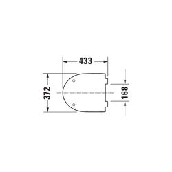 Duravit No.1 WC-Sitz rechteckig Weiß Hochglanz, 369x42x433mm, ohne Absenkautomatik,... DURAVIT-0026110000 4053424981895 (Abb. 1)