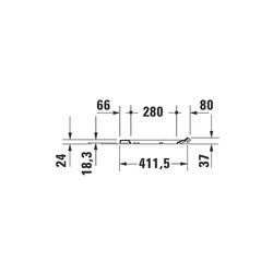 Duravit No.1 WC-Sitz rechteckig Weiß Hochglanz, 369x42x433mm, ohne Absenkautomatik,... DURAVIT-0026110000 4053424981895 (Abb. 1)