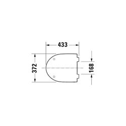 Duravit No.1 WC-Sitz rechteckig Weiß Hochglanz, 369x42x433mm, ohne Absenkautomatik,... DURAVIT-0026110000 4053424981895 (Abb. 1)