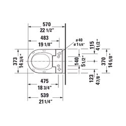 Duravit SensoWash Slim Dusch-WC 539x373mm, Weiß, Absenkautomatik, Fernbedienun... DURAVIT-611000002304300 4053424688756 (Abb. 1)