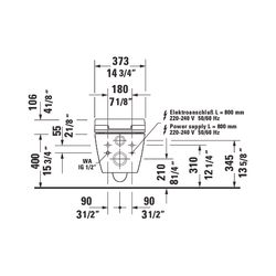Duravit SensoWash Slim Dusch-WC 539x373mm, Weiß, Absenkautomatik, Fernbedienun... DURAVIT-611000002304300 4053424688756 (Abb. 1)