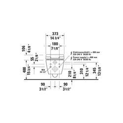 Duravit SensoWash Slim Dusch-WC 539x373mm, Weiß, Absenkautomatik, Fernbedienun... DURAVIT-611000002304300 4053424688756 (Abb. 1)