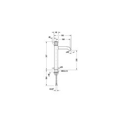Duravit White Tulip Einhebel-Waschtischmischer XL, Chrom, 5l/min, Hebelgriff, Aus... DURAVIT-WT1040002010 8000177309151 (Abb. 1)