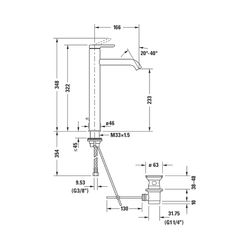 Duravit C.1 Einhebel-Waschtischmischer XL, Chrom, 5l/min, Hebelgriff, mit Garnitu... DURAVIT-C11040001010 7612158491390 (Abb. 1)