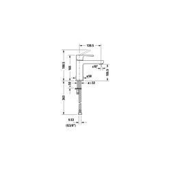 Duravit B.2 Einhebel-Waschtischmischer M, Chrom, 5l/min, Hebelgriff, Ausladung 13... DURAVIT-B21020002010 7612158494339 (Abb. 1)