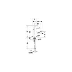 Duravit D-Neo Einhebel-Waschtischmischer S FreshStart, Chrom, 5l/min, Hebelgriff,... DURAVIT-DE1011002010 8000177307256 (Abb. 1)