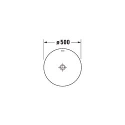 Duravit White Tulip Freistehender Waschtisch 500x500x900mm, bodenstehend, Ablauf un... DURAVIT-2703500070 4063382015426 (Abb. 1)