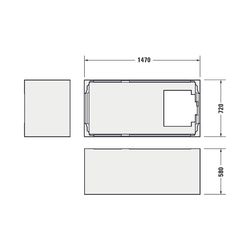 Duravit D-Neo Badewanne 485x750x1500mm, 202l, Weiß glänzend, Rechteckig, Einba... DURAVIT-700471000000000 4063382129628 (Abb. 1)