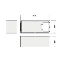 Duravit D-Neo Badewanne 485x700x1600mm, 200l, Weiß glänzend, Rechteckig, Einba... DURAVIT-700472000000000 4063382129642 (Abb. 1)