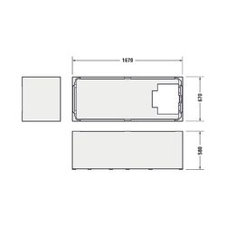 Duravit D-Neo Badewanne 485x700x1700mm, 224l, Weiß glänzend, Rechteckig, Einba... DURAVIT-700478000000000 4063382130235 (Abb. 1)