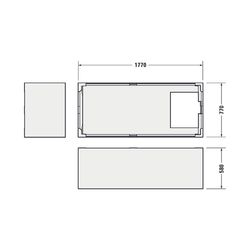 Duravit Wannenträger Rechteckig, Seitenwand gerade für 700475 D-Neo Badewanne ... DURAVIT-792431000000000 4063382135162 (Abb. 1)