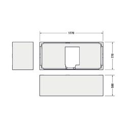 Duravit D-Neo Badewanne 485x800x1800mm, 230l, Weiß glänzend, Rechteckig, Einba... DURAVIT-700476000000000 4063382129710 (Abb. 1)