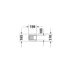 Duravit D-Neo Standsäule aus Keramik 190x170x720mm, Weiß Hochglanz, bodenstehend... DURAVIT-0858420000 4063382174253 (Abb. 1)