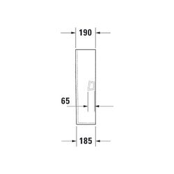 Duravit D-Neo Standsäule aus Keramik 190x170x720mm, Weiß Hochglanz, bodenstehend... DURAVIT-0858420000 4063382174253 (Abb. 1)