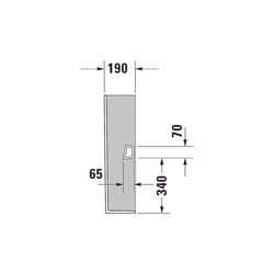 Duravit D-Neo Standsäule aus Keramik 190x170x720mm, Weiß Hochglanz, bodenstehend... DURAVIT-0858420000 4063382174253 (Abb. 1)