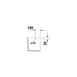 Duravit D-Neo Halbsäule aus Keramik 280x175x290mm, Weiß Hochglanz, wandhängend... DURAVIT-0858430000 4063382174239 (Abb. 1)