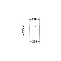 Duravit D-Neo Halbsäule aus Keramik 280x175x290mm, Weiß Hochglanz, wandhängend... DURAVIT-0858430000 4063382174239 (Abb. 1)