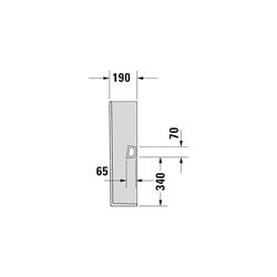 Duravit D-Neo Standsäule aus Keramik 190x170x720mm, Weiß Hochglanz, bodenstehend... DURAVIT-0858420000 4063382174253 (Abb. 1)