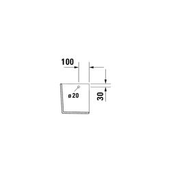 Duravit D-Neo Halbsäule aus Keramik 280x175x290mm, Weiß Hochglanz, wandhängend... DURAVIT-0858430000 4063382174239 (Abb. 1)