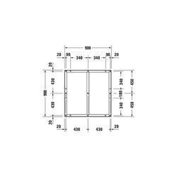 Duravit Fußgestell 900x900x85-100mm für Tempano Duschwannen... DURAVIT-791374000000000 4053424893969 (Abb. 1)