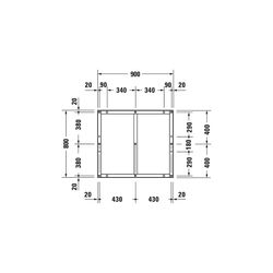 Duravit Fußgestell 800x900x85-100mm für Tempano Duschwannen... DURAVIT-791378000000000 4053424894003 (Abb. 1)