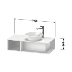 Duravit D-Neo Konsolenwaschtischunterbau wandh. 480x1000x260mm, Compact, Natur Eic... DURAVIT-DE493903030 4063382165954 (Abb. 1)