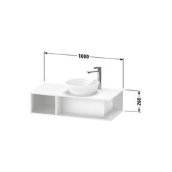 Duravit D-Neo Konsolenwaschtischunterbau wandh. 480x1000x260mm, Compact, Natur Eic... DURAVIT-DE493903030 4063382165954 (Abb. 1)