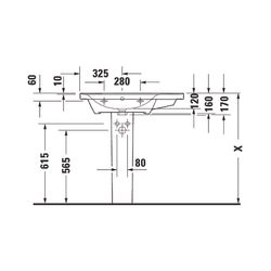 Duravit D-Neo Waschtisch 480x800x165mm, Weiß Hochglanz, Rechteckig, 1 Waschplatz L,... DURAVIT-2369800060 4063382016805 (Abb. 1)
