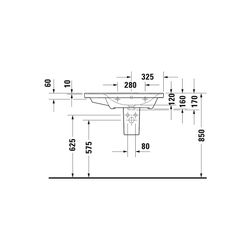 Duravit D-Neo Waschtisch 480x800x160mm, Weiß Hochglanz, Rechteckig, 1 Waschplatz R,... DURAVIT-2370800060 4063382016867 (Abb. 1)