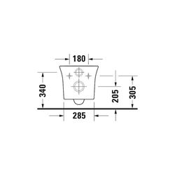Duravit White Tulip Wand-WC 540x370x365mm, Weiß Hochglanz, 4,5l, HygieneGlaze, Tief... DURAVIT-2576092000 4053424913568 (Abb. 1)
