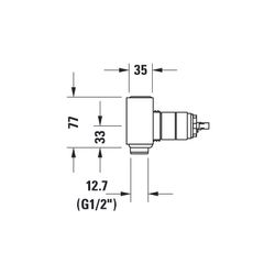 Duravit Grundkörper Unterputz Waschtisch G 1/2"... DURAVIT-GK1900002000 7612158491949 (Abb. 1)