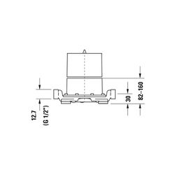 Duravit Grundkörper Unterputz bodenstehend G 1/2"... DURAVIT-GK5900003000 7612158492441 (Abb. 1)
