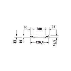 Duravit White Tulip WC-Sitz Weiß Hochglanz, 372x65x466mm, mit Absenkautomatik, Sitz... DURAVIT-0027090000 4063382101730 (Abb. 1)