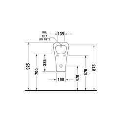Duravit DuraStyle Urinal 340x300x560mm Weiß Hochglanz WonderGliss, Rimless, Verdrä... DURAVIT-28063000001 4021534863882 (Abb. 1)