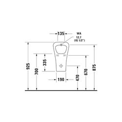 Duravit DuraStyle Urinal 340x300x560mm Weiß Hochglanz WonderGliss, geschlossen, Ab... DURAVIT-28043000001 4021534863806 (Abb. 1)