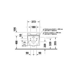 Duravit SensoWash Slim Dusch-WC 539x373mm, Weiß, Absenkautomatik, Fernbedienun... DURAVIT-611000002304300 4053424688756 (Abb. 1)